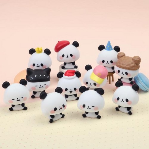 Spot Korea genuine imported blind box PIGURE greedy Panda desktop tide play small doll model blind box