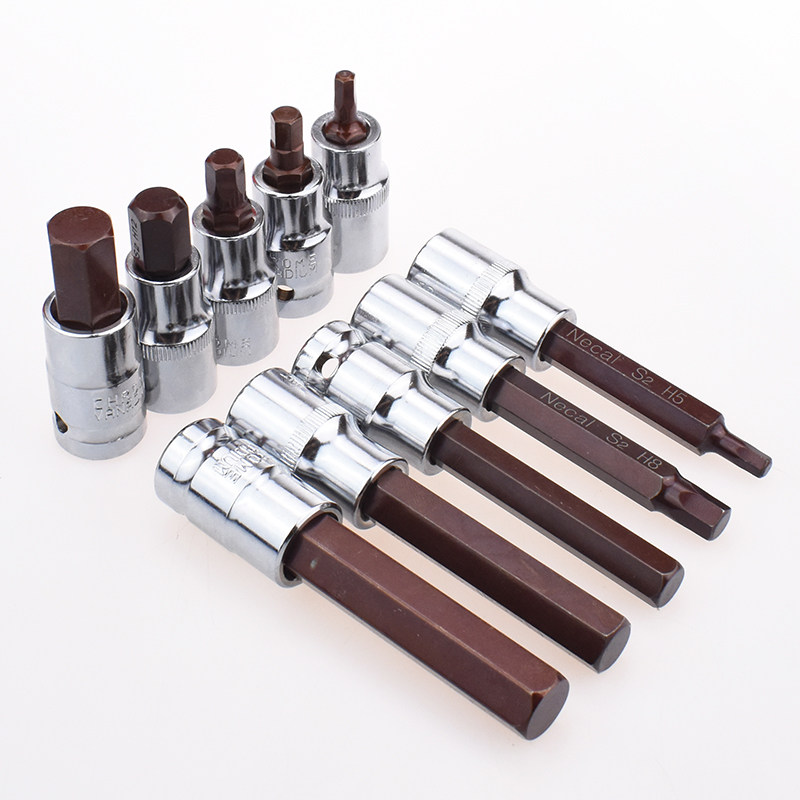 1 2 Hexagon socket pressure matching cylinder pressure batch sleeve Dafei 12 5 H4 H6 H8 H14 Extended screwdriver head 17