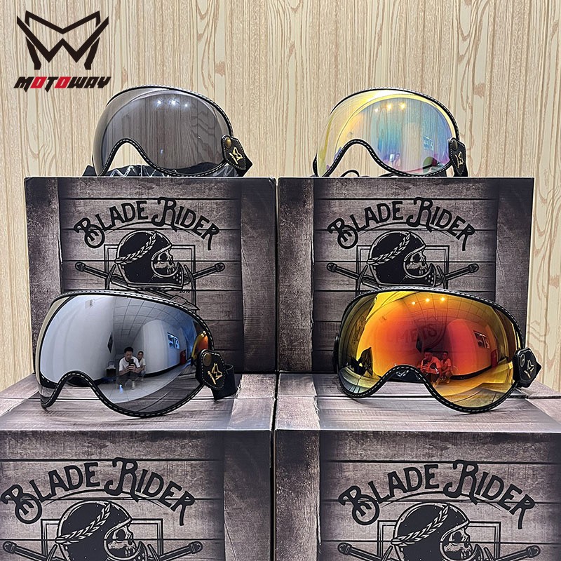 New product MOTOWAY Harley retro motorcycle helmet universal goggles goggles sunscreen anti-UV dustproof