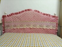 Set to be European-style headboard cover irregular old clamp cotton cloth Art semicircle-shaped anti-dust backrest protective sleeve