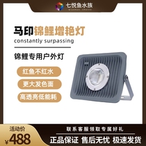 Ma Yin magic lantern large outdoor outdoor fish tank koi fish pond courtyard spotlight special LED brightening lamp rainproof