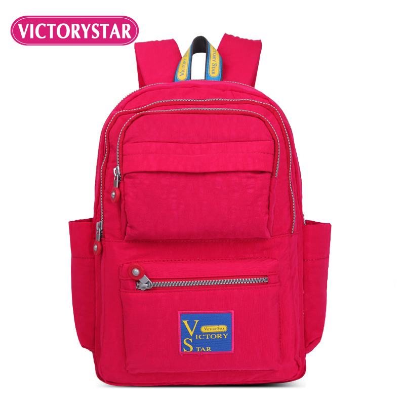 Bag Waterproof Fabric Multi-Barrier Pure Color Wide Cuddling Bag Light Child bag Children Bag Elementary School Kids Casual Schoolbags