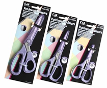 KAI shell scissors purple patchwork scissors 160mm with protective cover