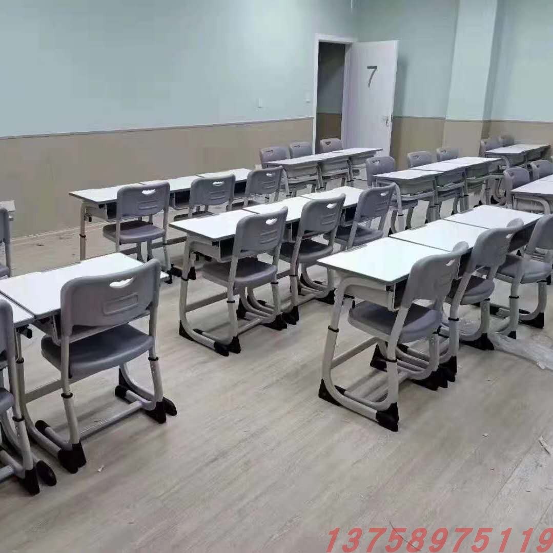 Manufacturer direct sales student class table and chairs school desk lift class table and chairs training course with desk exit required to be made