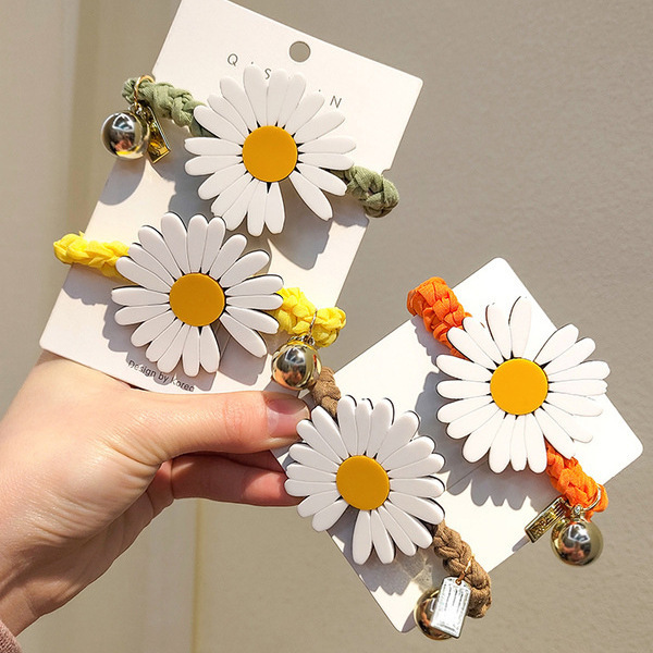 Stars Same Small Daisy Hair Ring With Hair Rope Rubber Band Korea Nets Red Ornaments-Taobao