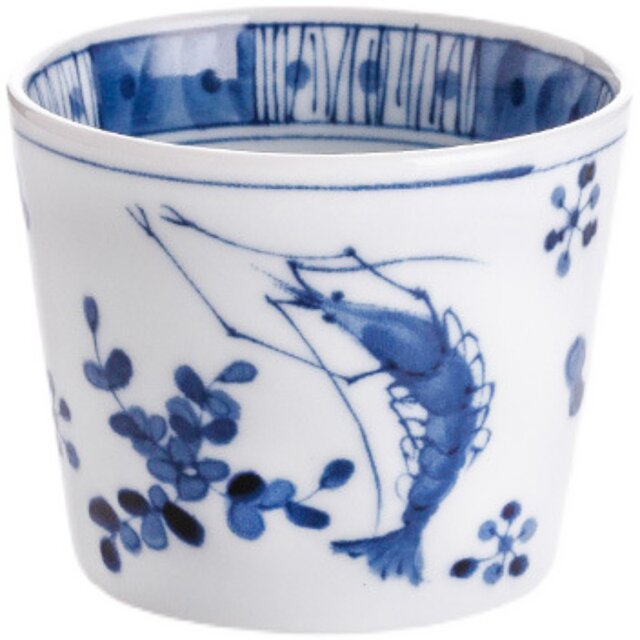 Lanlintang ຍີ່ປຸ່ນນໍາເຂົ້າ underglaze ສີ kung fu teacup ceramic ຈອກນ້ໍາແຂງແລະທົນທານຂອງຍີ່ປຸ່ນສີຟ້າແລະສີຂາວຈອກເຫລົ້າທີ່ເຮັດຈາກຍີ່ປຸ່ນ