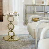 Высококачественный круглый металлический мраморный диван из нержавеющей стали