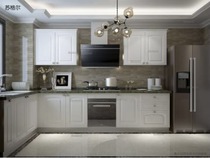 Bolognese Sugar integrated cabinet open kitchen European American style storage combination cabinet custom-made prepayment