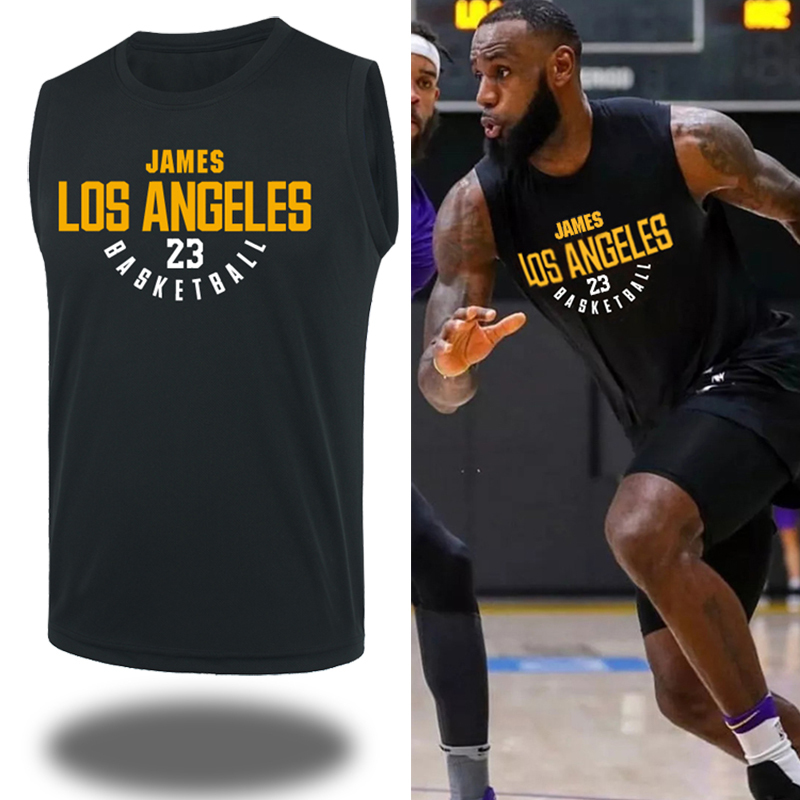 Basketball Vest Men's Quick-Dry American-Style Sports T-Shirt Sleeveless Jersey Curry Shooting Practice Doncic Training Uniform James
