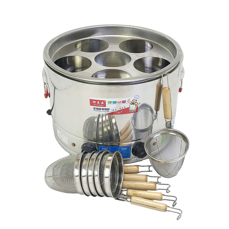 Cooking furnace commercial background small boiled dumpling pot powder hedge hot pot cake barrel Kantong boiling machine