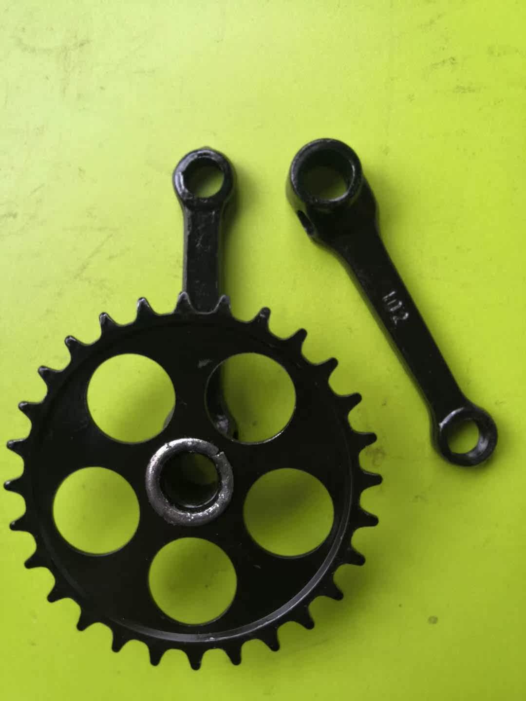 Children's bicycle crank big gear pedal stroller foot crutches ball frame bicycle treasure car full set of axle accessories