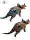 Authentic Haolong Valley Chinese Stegosaurus Pentaceratops Herbivorous Dinosaur Children's Toy Model Gift Pvc Figurine 1/35
