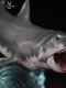 Hao Longgu Megalodon Great White Shark Prehistoric Underwater Monster Children's Toy Model Gift Pvc Figurine 1/35