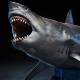 Wanlongtang Great White Shark Butcher Figurine Model Ocean Overlord Realistic Animal Scene Collectible Ornament 1/18