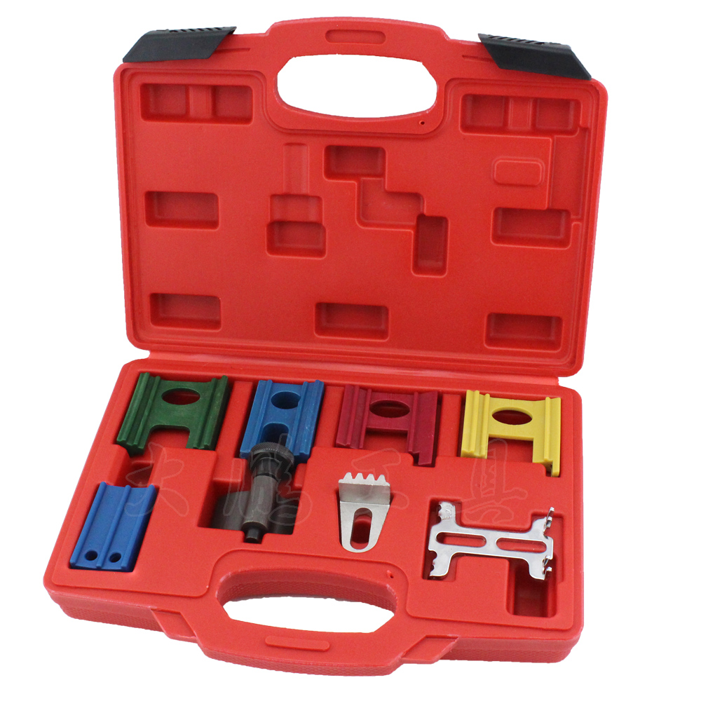 8 pieces of sleeve timing belt fixer combined belt pulley fixer car repair timing tool suit unlock