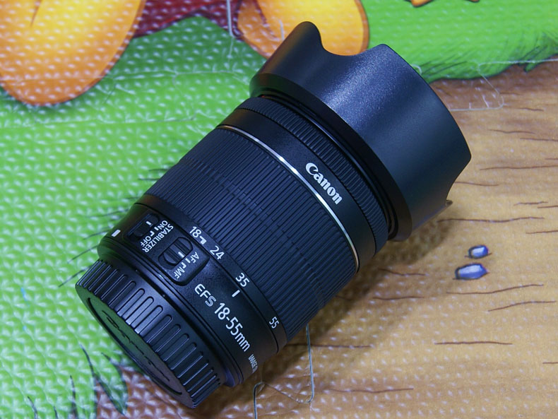 Ống kính chống rung Canon SLR EF-S 18-55mm f 3.5-5.6 IS II STM vị trí ban đầu