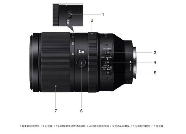 Ống kính Sony / Sony micro SLR E-mount Ống kính SEL70300G FE70-300mm Bảo hành toàn quốc