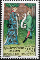 French painter Fabi's death 600 anniversary stamp 1 new original glue