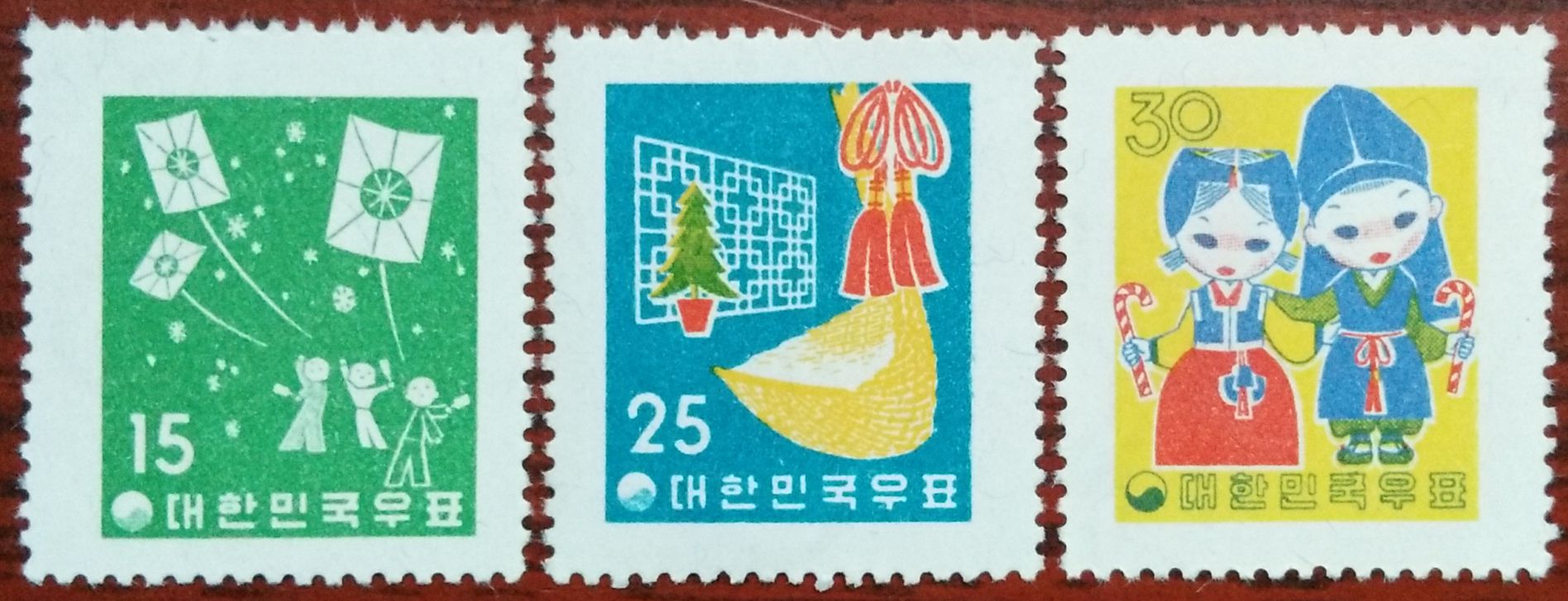 South Korea 1959 Pig Year Zodiac stamp 3 new original plastic full product