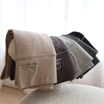 2021 cotton leggings womens high waist elastic belly tight pants nine-point leggings slim size outside wear