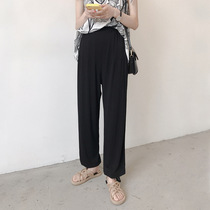 Summer 2021 new gestational Maternity Modale Pregnant Woman Pants Loose wide leg Toabdominal pants Leisure Lean Tide Moms Dress