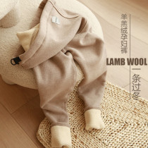 Pregnant women pants wear autumn and winter lamb velvet leggings plus velvet padded warm pants autumn and winter size winter cotton pants