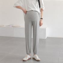 Summer new maternity pants fashion loose wear thin modal sports casual Toe leggings tide hot mom