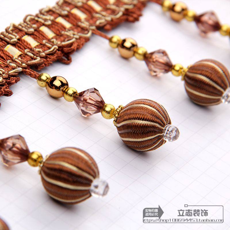 Curtain Lace National Wind Truck truck Decorative Accessories Sofa Accessories Flow Suplatoon shall be plated with beef rib Pearl lace