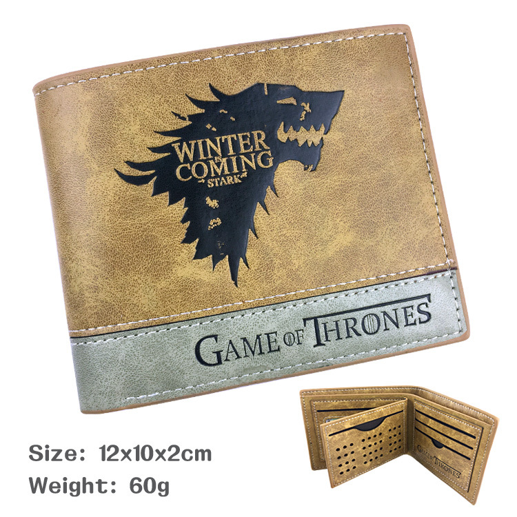 Anime new hot game of Thrones game of power Tangerian leather wallet in stock