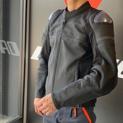 Dennis Dainese Agile leather locomotive riding suit riding cowhide leather coat anti-fall