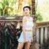Áo tắm nữ nhỏ tươi chia hai mảnh sinh viên bảo thủ Slim Hàn ngực nhỏ tụ tập mùa xuân nữ đồ bơi