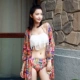 Đồ bơi nữ bikini ba mảnh được bảo vệ bằng thép nhỏ Tấm thép tập hợp đồ bơi kỳ nghỉ của phụ nữ Hàn Quốc - Bikinis