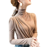 拉丁舞 Женские модные вершины, новые с длинными рукавами высокосективные танцевальные танцевальные танцевальные танце