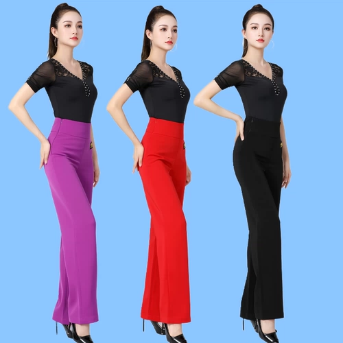 Весенние летние штаны, тонкая танцующая практика, новая коллекция, высокая талия