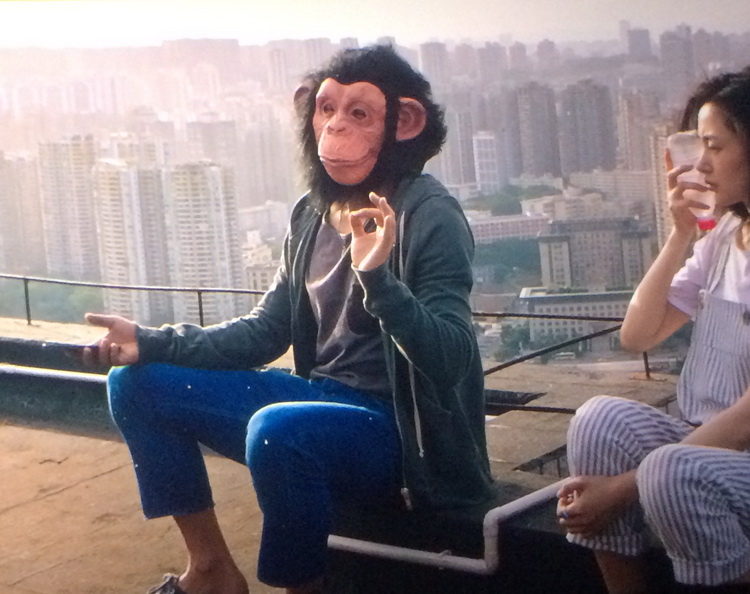 From your whole world passing cos orangutan headgear Dunsuper monkey mask animal selling cute horror Halloween-Taobao