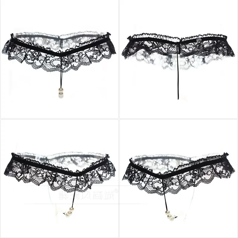 Massager pearl, sexy beads, transparent underwear, lace trousers