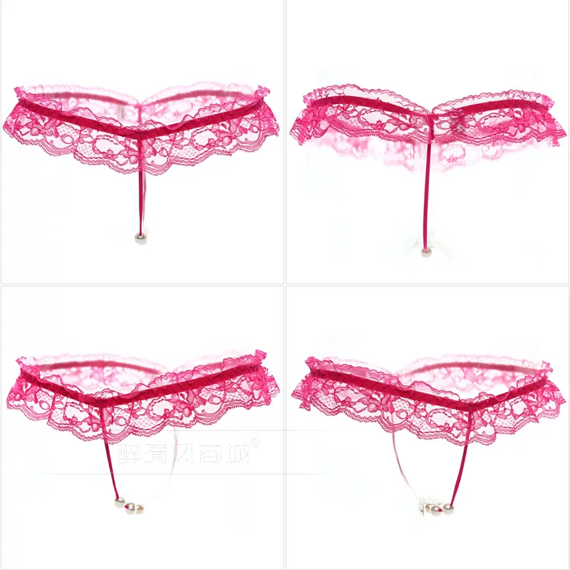 Massager pearl, sexy beads, transparent underwear, lace trousers