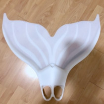 Men and women mermaid fins diving and snorkeling equipment freestyle swimming training soft mermaid tail black and white