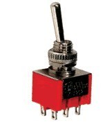 KNX202 A Shanghai Yanggang 6 foot 2 gear button subswitch toggle switch metal switch rocking lever switch