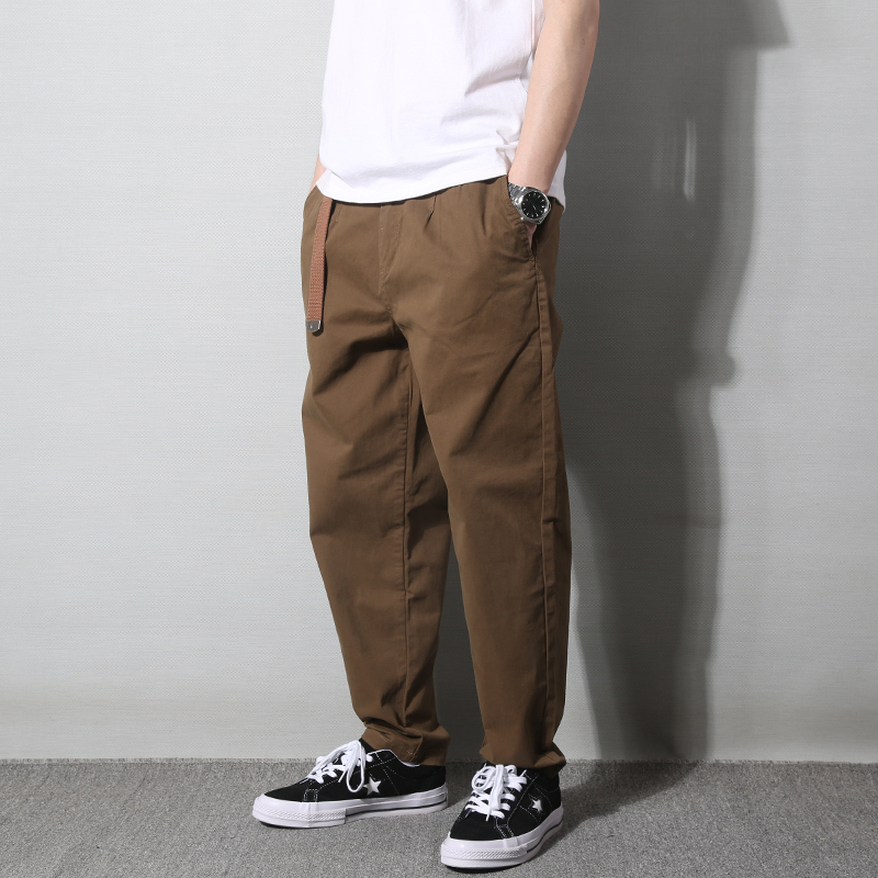 Japanese Retro Trendy Brand Shawn Yue Workwear Casual Long Pants Men's Straight Loose Large Size Tapered Nine-Point Pants Harem Pants Japanese Retro Trendy Brand Shawn Yue Workwear Casual Long Pants Men's Straight Loose Large Size Tapered Nine-Point Pants Harem Pants