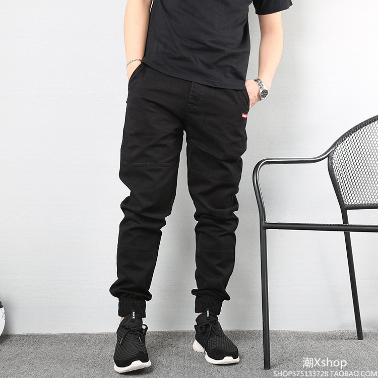 Tide thương hiệu thanh niên Nhật Bản Quần lọt khe Quần nam cỡ lớn Yu Wenle overalls quần âu quần chân quần quần thủy triều quần thể thao
