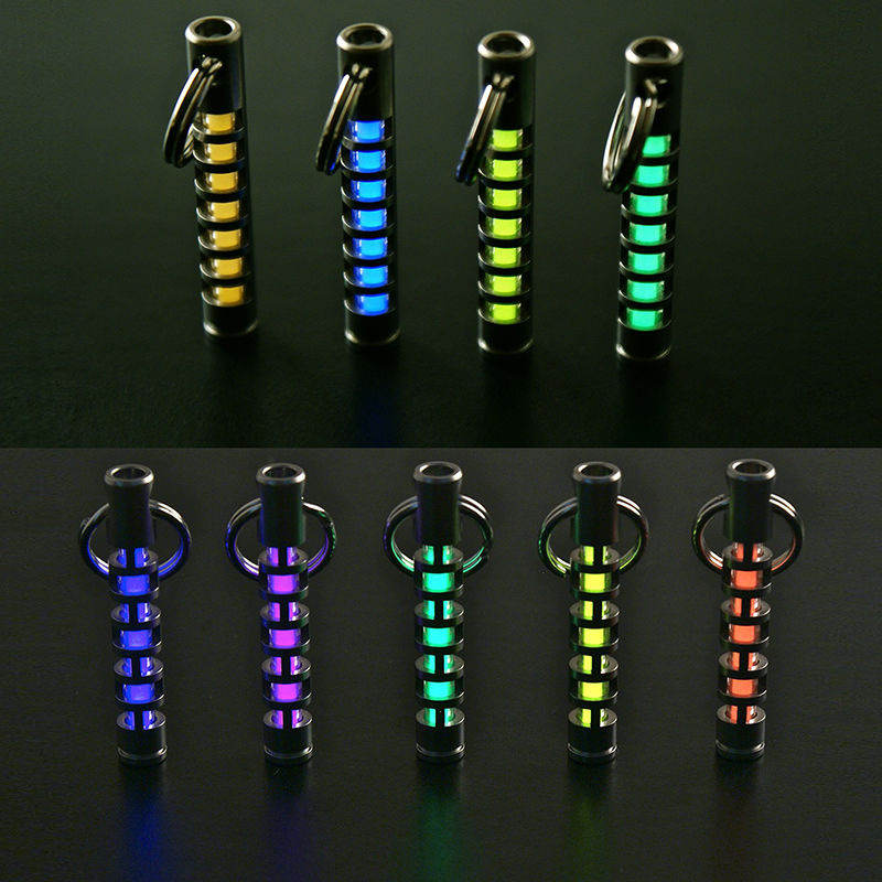 New original imported TEC stainless steel shell spontaneous light wearing gas lamp fluorescent light tritium tube signal lamp