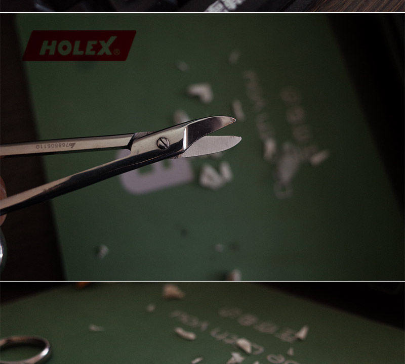 Ножницы бытовые 德国hoffman霍夫曼holex 金冠剪 精密剪刀110 mm钣金金属箔剪刀