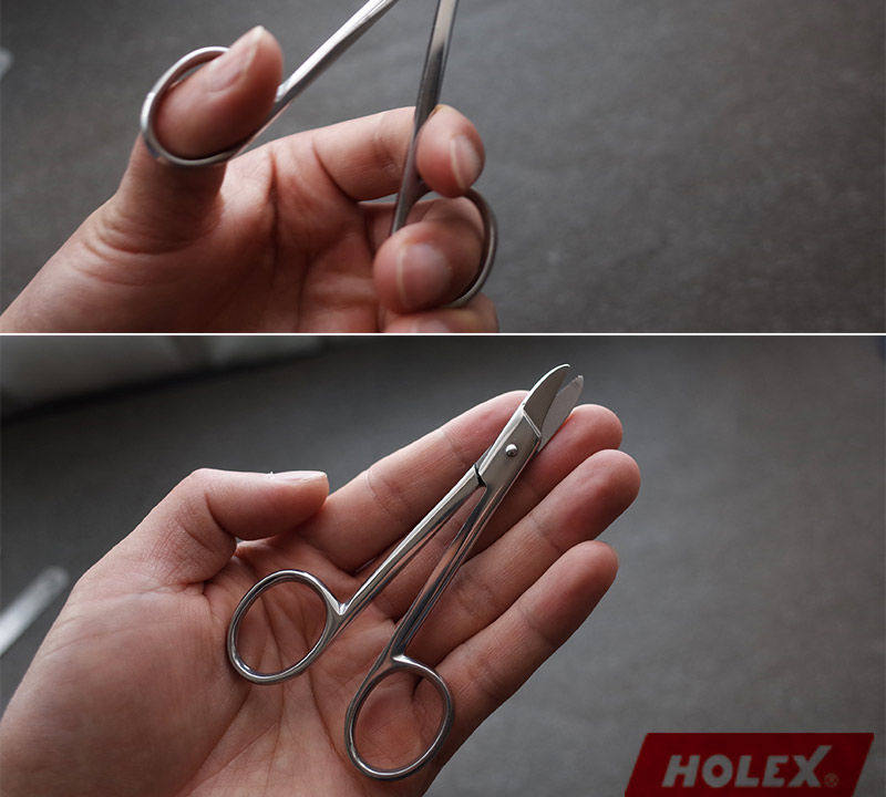 Ножницы бытовые 德国hoffman霍夫曼holex 金冠剪 精密剪刀110 mm钣金金属箔剪刀