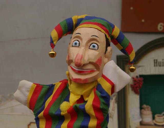 Stock Woody fabric Kersa Hand puppet Puppet Puppet pure handmade doll props for pre-consultation with a wood crack