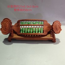  Mahogany emerald wishful thinking abacus Acid branch wood abacus decoration Desk decoration Wenfang abacus 8mm emerald abacus beads