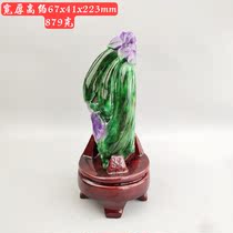 Ancient jade antique jade antique Qing Dynasty Burmese purple Qing Dynasty Jade Fuwa Guhu bird swing piece imitation ancient jade instrumental swing to make a treasure