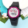 633 Black and Red [Onight Waterproof ☆ Alarm Clock Time]