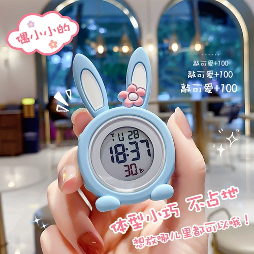 Маленький кролик, портативный секундомер для школьников, настольные обучающие детские часы, коллекция 2023