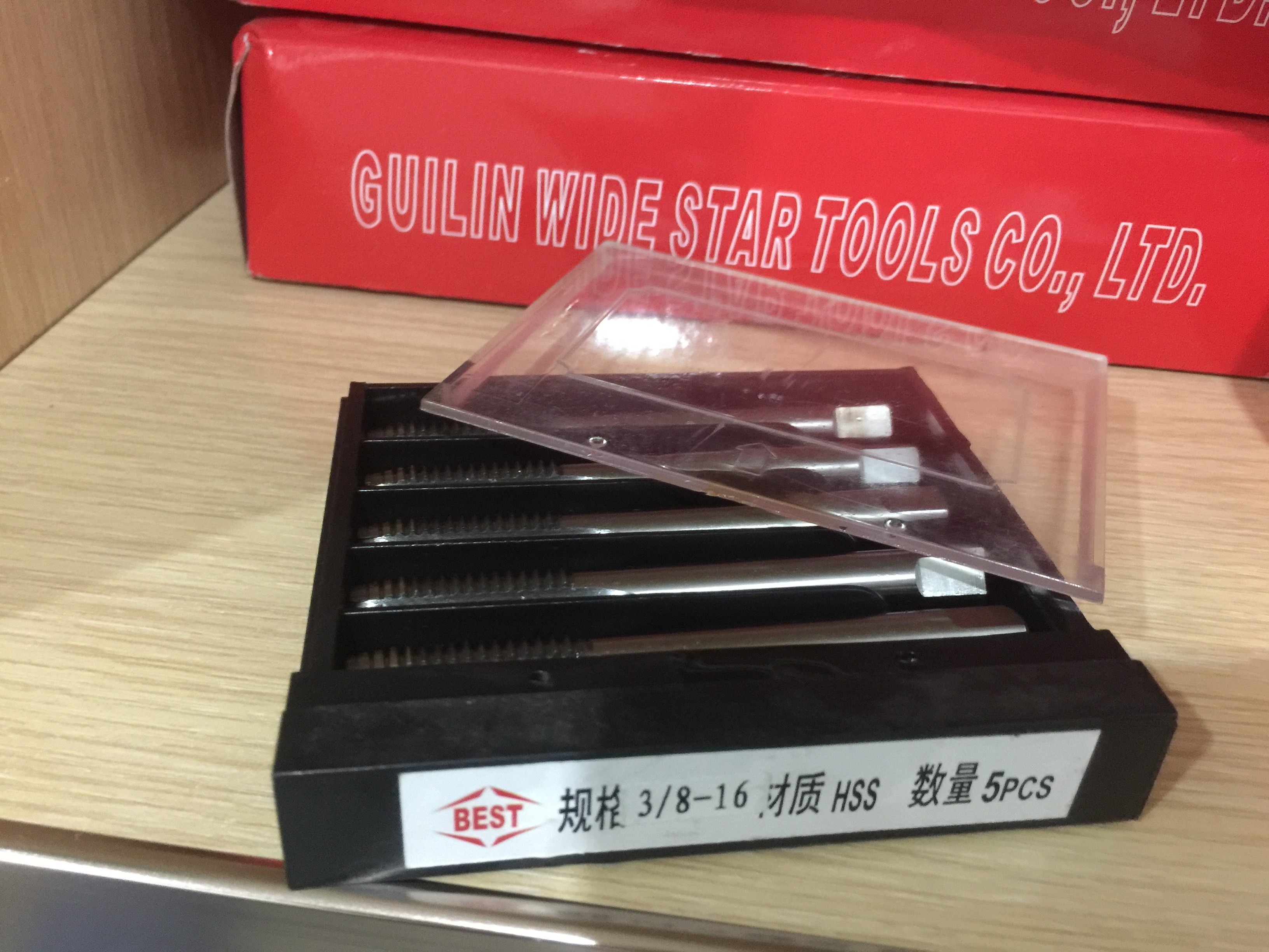 BEST US-made machine with screw tap for 3-8-16 gauge full